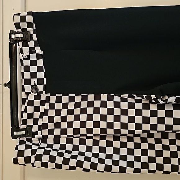 SHEIN 2-PIECE black and white checkered festival outfit 0XL - Picture 3 of 6